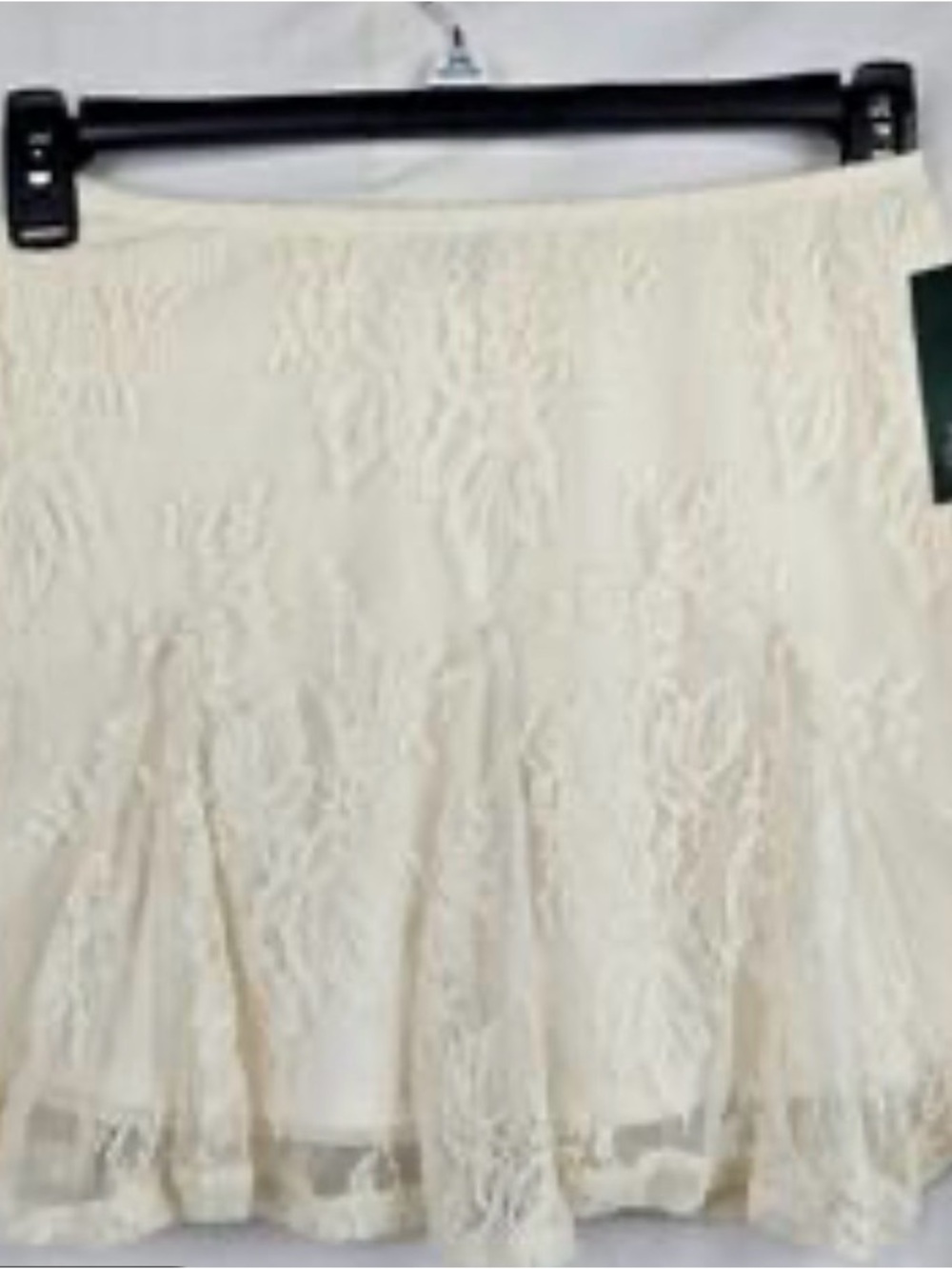 Wild Fable Cream Lace A-Line Flounce Skirt
